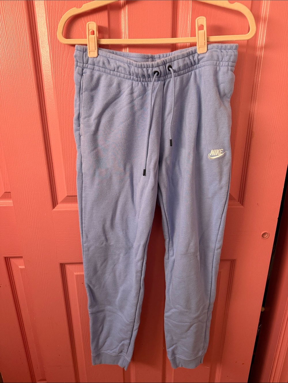 Nike Lavender Sweatpants with White Swoosh